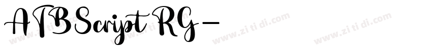 ATBScript RG字体转换 ATBScript RG字体转换